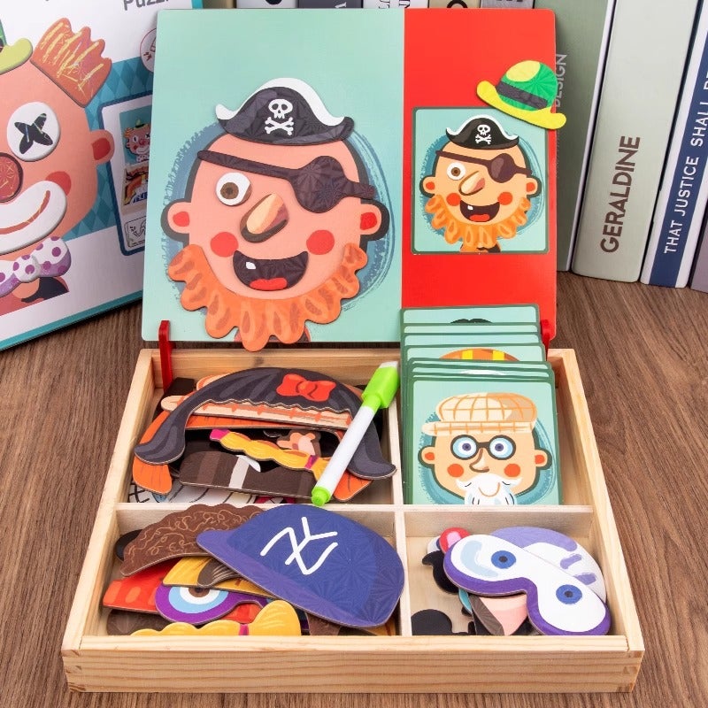 Magnetic Puzzle Children'S Brain Toys Multifunctional 3-6 Years Old 2 Dress-Up Girls Boys Kindergarten Early Education - Image 2